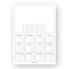 Pack of 10 Calendar 2025 Planner UK A4 Blanks White