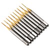 10pcs M0.9x0.225 Screw Tap High Speed Steel Drill Bits for