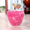 TradeWind Feng Shui Good Luck Apple, Interior Decor, Crystal Figurine,