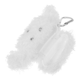 Mipcase 1set Adorable Plush Earphone Case Cover for -Resistant Comfortable Design Dog Shape for Outdoor Activities Scratch Dirt Impact-Resistant Material