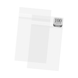 Golden State Art, 100 Pack Clear Bags for Mats, Pictures, Acid-Free, 4-3/4" x 6-1/2"