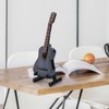 WPKD BLUEIY Miniature Guitar Replica,Wooden Handcrafted Mini Guitar Model with
