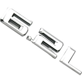 2pcs New 6.2L Emblem 3D Hood Badge Logo Compatible with Chevy Silverado 1500 2500HD (Chrome)