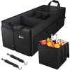 Sposuit Trunk Organizer with Insulated Leakproof Cooler Bag, 98L Collapsible