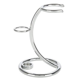 Shaving Brush Stand Holder, Silver Razor and Brush Stand, Shaving Brush Stand, Portable Razor and Brush Stand, Stainless Steel Razor Stand for Men