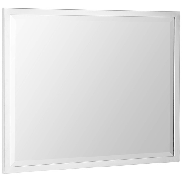 Head West 24 x 30 Classic Chrome 1 in. Wide Metal Frame Wall Mirror