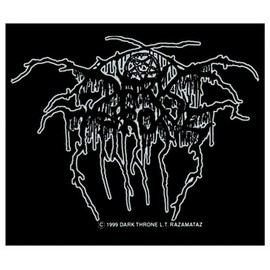 Darkthrone - Lurex Logo Patch - Black Metal, black