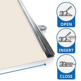 Palace Curriculum Numbers 1-100 Poster Chart - LAMINATED WITH PLASTIC FRAME - Double Sided (18" x 24") for Study Room