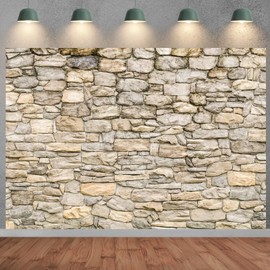 10x8ft Stone Wall Backdrop Vintage Brick Rock Stone Wall Yellowstone Castle Photography Background Party Decor Banner Photo Studio Photo Props
