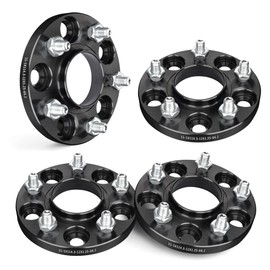 EVIL ENERGY 5x4.5 Wheel Spacers 15mm Compatible for Infiniti Nissan, 5x114.3 mm Hubcentric with Lip 5 Lugs 66.1 mm Hub Bore M12x1.25 Studs Wheel Adapters Spacers Black