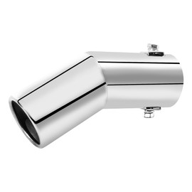 Bielpord Car Stainless Steel Exhaust Tips Fit 0.75 to 1.5 Inch Car Exhaust Pipe Modification Tail Throat Tail Pipe Steel Exhaust Tips Finish Tailpipe