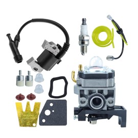 POSEAGLE GX35 Carburetor Kit with 30500-Z0Z-013 Ignition Coil Replaces 16100-Z0Z-034 16100-Z0Z-815 16100-Z0H-043 30500-Z0Z-003 for Honda GX35 GX35NT HHT35S Small Engines Trimmers, Brush Cutters