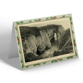 CHRISTMAS CARD - Vintage Yorkshire - Molk Hole, Flamborough Head