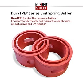 U.S. RubberShox DuraTPE Series Front-Rear Car Coil Spring Buffer Cushion/Automotive Suspension Shock Absorber Performance Booster Kit Universal Type A-F Vehicle Auto Parts(CSB,A) 3.07”x 6.77”(TD)