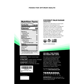 Terrasoul Superfoods Organic Coconut Sugar, 6 Pounds
