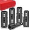 AOBEN 5 PCS 1/2" Drive Impact Socket Set, Flip Socket