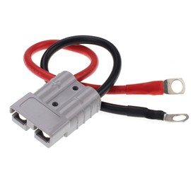 Bumbesti 8AWG Electric Forklift Charging Plug Cable 50A Battery Quick Jumper Cable Connector O-Type Terminal to for Anderson SB-50 Connector Cable