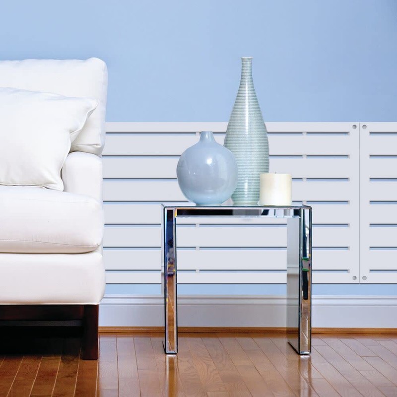 2'x4' Boardwalk Decorative Screen, White