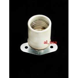 ZAL Steampunk Industrial Lamp holder SURFACE MOUNT. Porcelain Lamp Socket.