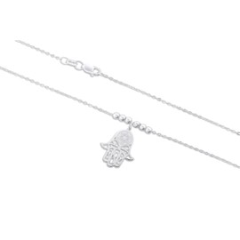 CATIVI | Cadena con Mano de Fátima Plata Esterlina 925 | 45cm longitud
