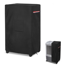 Alickwang Evaporative Cooler Cover for Hessaire MC37M MC37V Evaporative Cooler,Outdoor Heavy Duty 600D Waterproof Swamp Cooler Cover,25"L x 18"W x 37"H,Black