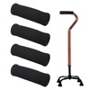 Bcautay 4Pcs Cane Replacement Hand Grip Replacement Walking Cane Hand
