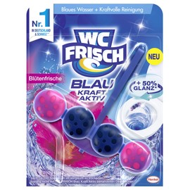 WC Frisch Kraft Active Blue Rinse Flower Freshness with 50% More Shine, 4 (4x1) Pieces