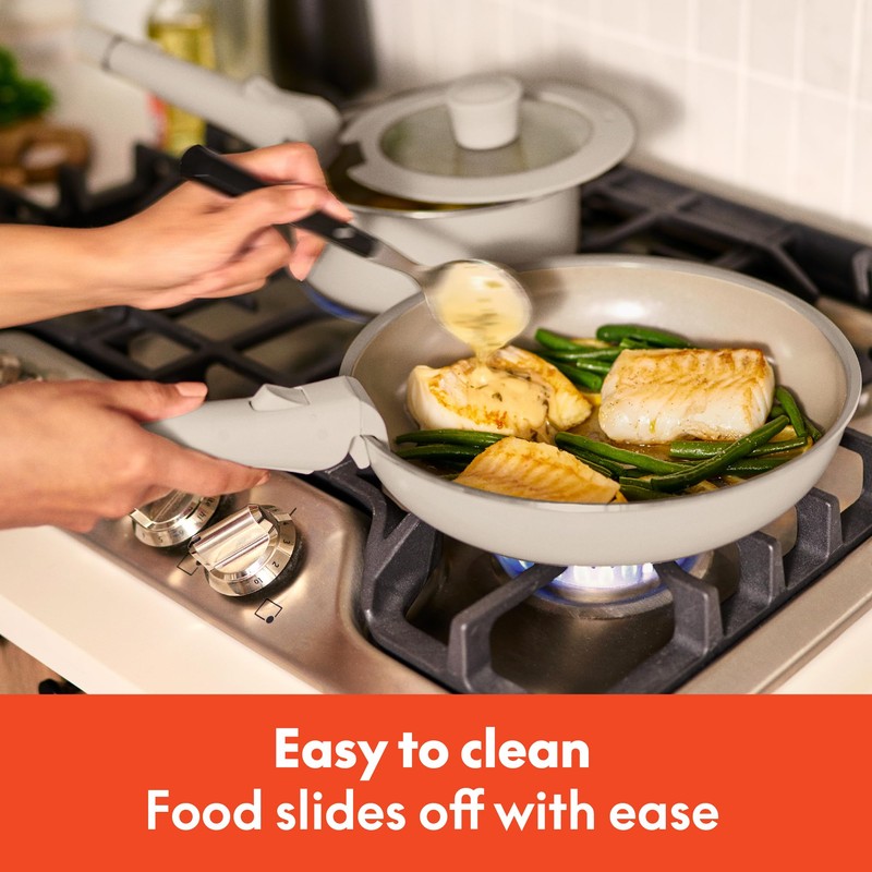 bella 8 Piece Cookware Set, Fits-anywhere™ Kitchenware w EverGood™ Ceramic