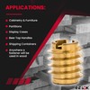 E-Z LOK Knife Threaded Insert for Hard-Wood, Brass Thread Inserts