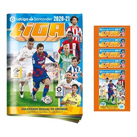 La Liga 2020-21 Panini Stickers - Starter Pack (Album & 4 Packs) (Total of 30 Stickers)