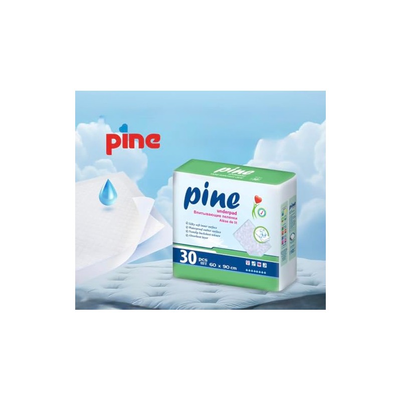 Pine Classic - Medical Bed Sheet, Size 60*60, Pack of