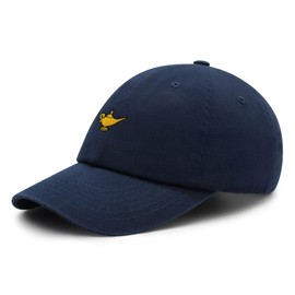 JPAK Genie Lamp Premium Dad Hat Embroidered Cotton Baseball Cap Magic Lamp Navy