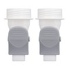 2Pcs Breastmilk Storage Bag Adapter Portable Convenient Use Wide Mouth