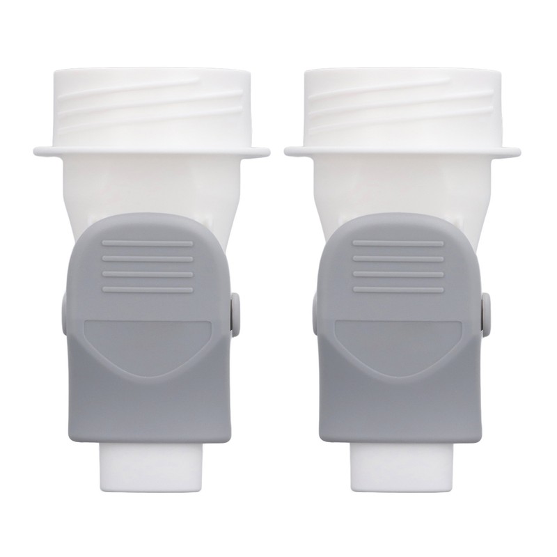 2Pcs Breastmilk Storage Bag Adapter Portable Convenient Use Wide Mouth