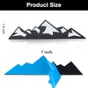 7 Inch Mountain Graphic Logo Badge Emblem, Snow Mountain Emblem