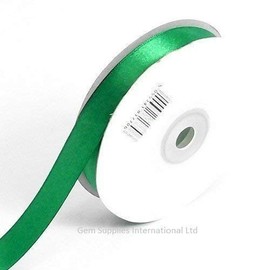 Emerald Green Double Sided Satin Ribbon 10mm (3/8") - 50 Metres - (Full Roll) Gift / Hamper / Wrapping