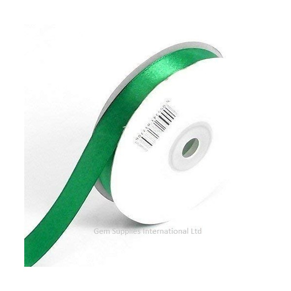 Emerald Green Double Sided Satin Ribbon 10mm (3/8") - 50