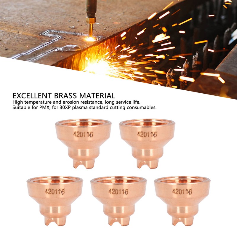 5PCS Consumables Tip Shield Brass Hand Drag Cutting Torch Shield