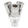 Kadimendium 3 Way Quick Coupler Quick Connect Air Hose Splitter