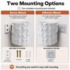 2PCS 3D Printed Wall-Mounted Flower Pot - Marble-Patterned Indoor Planter