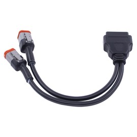 OBD2 Diagnosekabel OBD Fehlercodeleser Adapter 4 Pin 6 Pin auf 16 Pin Buchse Motorrad OBD-II Motorsystem Diagnosewerkzeuge 4 Polig 6 Polig OBDII Adapterkabel Diagnose Scanner Kabel für Harley Davidson