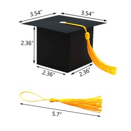 AouEtnay - 36 cajas de regalo de graduación, caja de dulces de graduación, caja de dulces con borla para regalo de graduación, fiesta de graduación