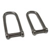Stainless Steel Wide D Shackle 10MM X2 (Long Dee Link