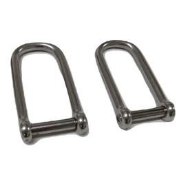 Stainless Steel Wide D Shackle 10MM X2 (Long Dee Link Allen Key Pin Heavy Duty)