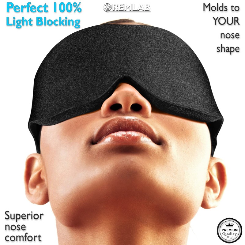Sleep Mask Sleeping Blindfold, Light Blocking 3D Design Blackout Eye