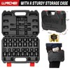 LLNDEI 3/8" Drive Universal Impact Socket Set, 19 Pieces CR-MO