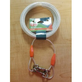 VIBRANTLIFE 25FT VINYL COVERED TIE-OUT FOR DOGS, LARGE