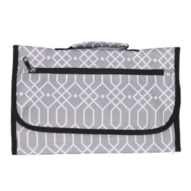 Diaper Changing Pad Foldable Waterproof Baby Diaper Pad with Hanging Strap for Travel Use Rhomboid Pattern