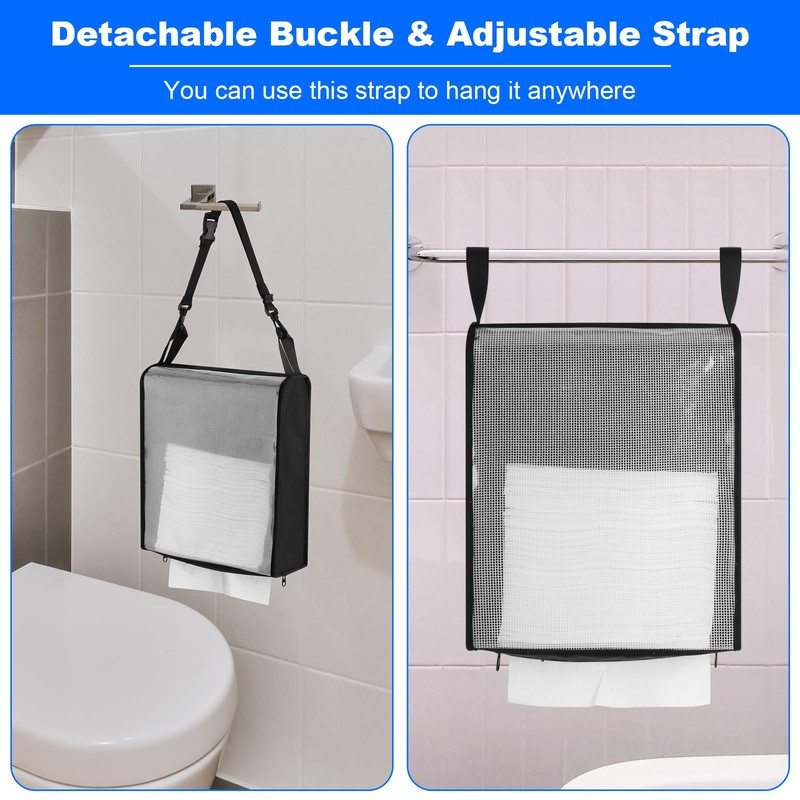 Hanging Camping Paper Towel Holder, Waterproof Hand Paper Towel Dispenser