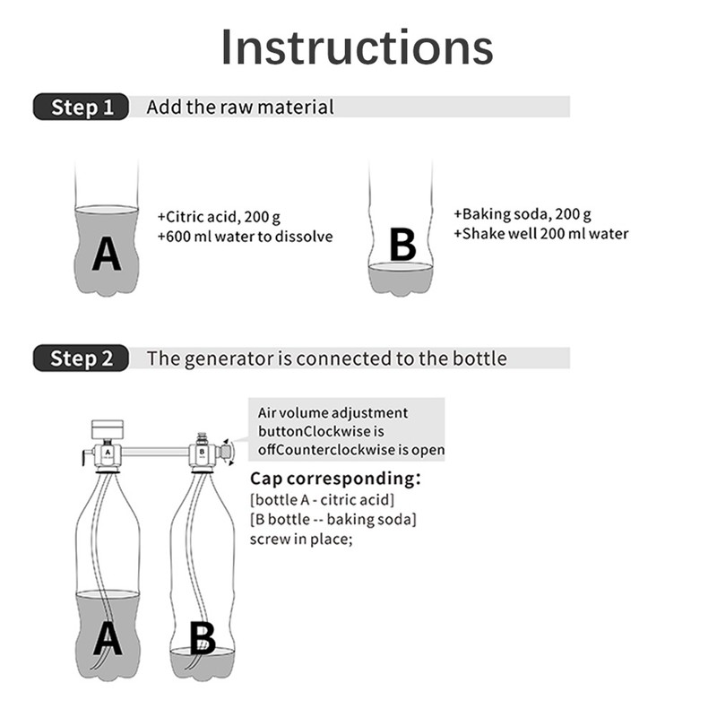Aquarium DIY CO2 Generator System Kit CO2 Generator System with